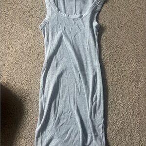 Gray Sleeveless Bodycon Dress